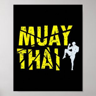 Thai Boxing - Muay Thai Boxer Kickboxing  Poster