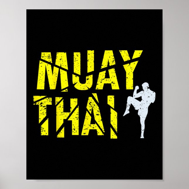 Thai Boxing - Muay Thai Boxer Kickboxing  Poster (Front)
