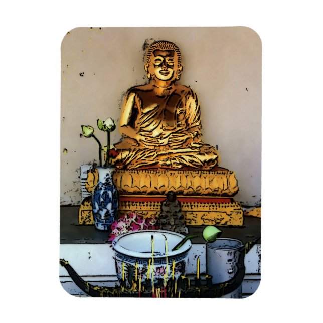 Thai Buddha, magnet (Vertical)