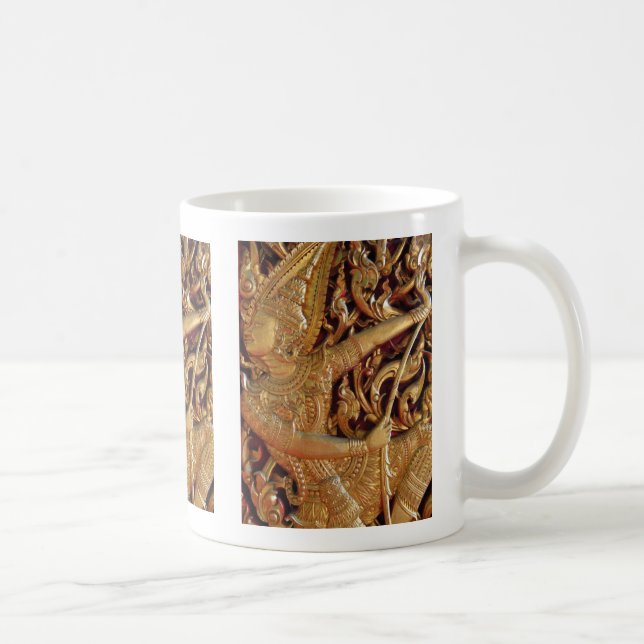 Thai Buddhist Temple Detail Coffee Mug (Right)