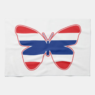 Thai Butterfly Flag Tea Towel
