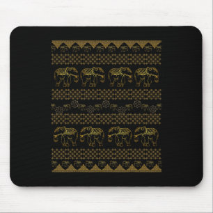 Thai Chang Pants Elephant Hippie Boho Yoga Palazzo Mouse Pad