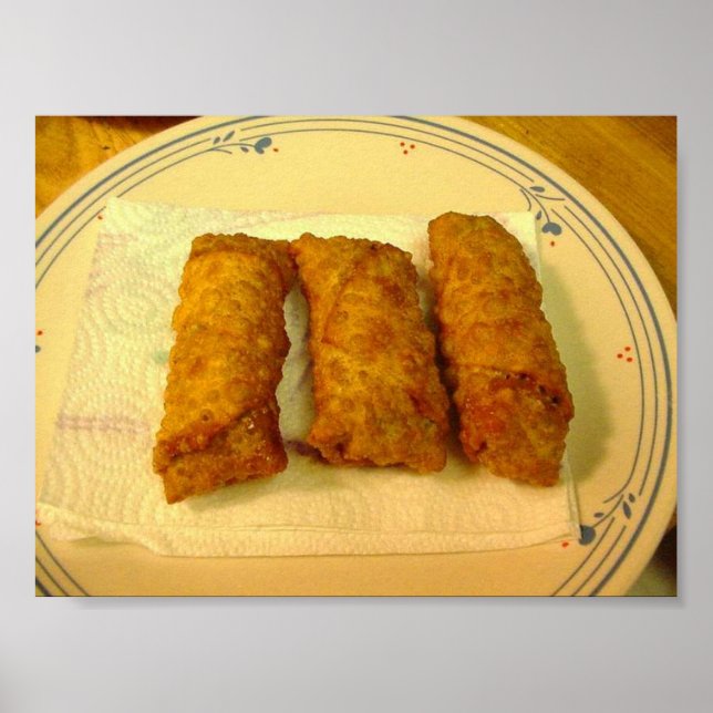 Thai Chicken Eggrolls Poster (Front)