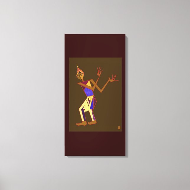 Thai dancer - man canvas print (Front)