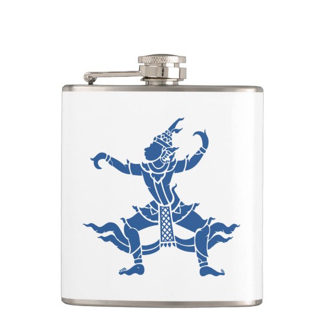 Thai Dancer ⚠ Thailand Sign ⚠ Hip Flask (Front)