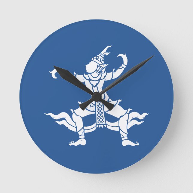 Thai Dancer ⚠ Thailand Sign ⚠ Round Clock (Front)