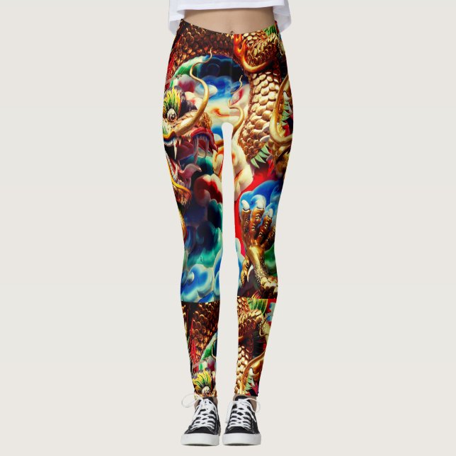 Thai Dragon Leggings (Front)
