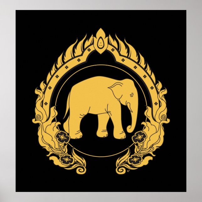 Thai Elephant Poster (Front)