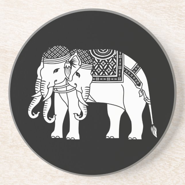 Thai Erawan White Elephant Coaster (Front)