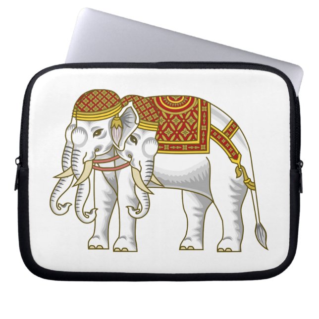 Thai Erawan White Elephant Laptop Sleeve (Front)