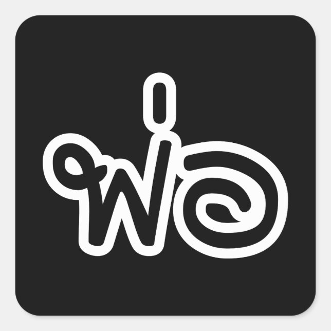 Thai Father - พ่อ / Phaw - Thai Language Script Square Sticker (Front)