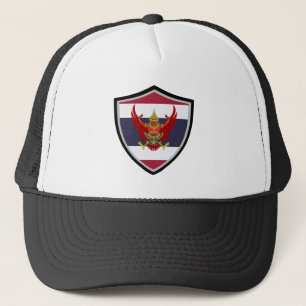 Thai flag-emblem trucker hat