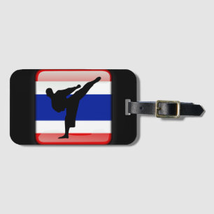 Thai flag luggage tag
