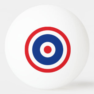 Thai Flag Roundel Target Ping Pong Ball