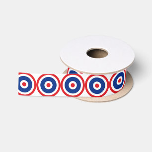 Thai Flag Roundel Target Satin Ribbon