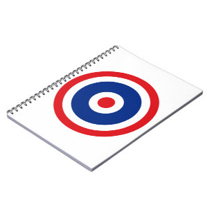 Thai Flag Roundel Target Spiral Notebook