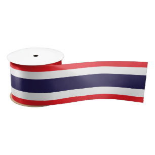 Thai Flag & Thailand travel, holiday/sports Satin Ribbon