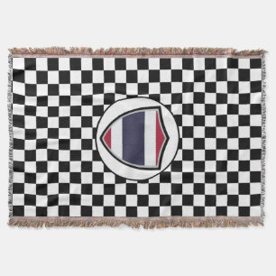 Thai flag throw blanket