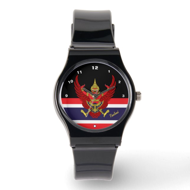Thai Flag Watch, Garuda, Thailand fashion /sports Watch (Front)