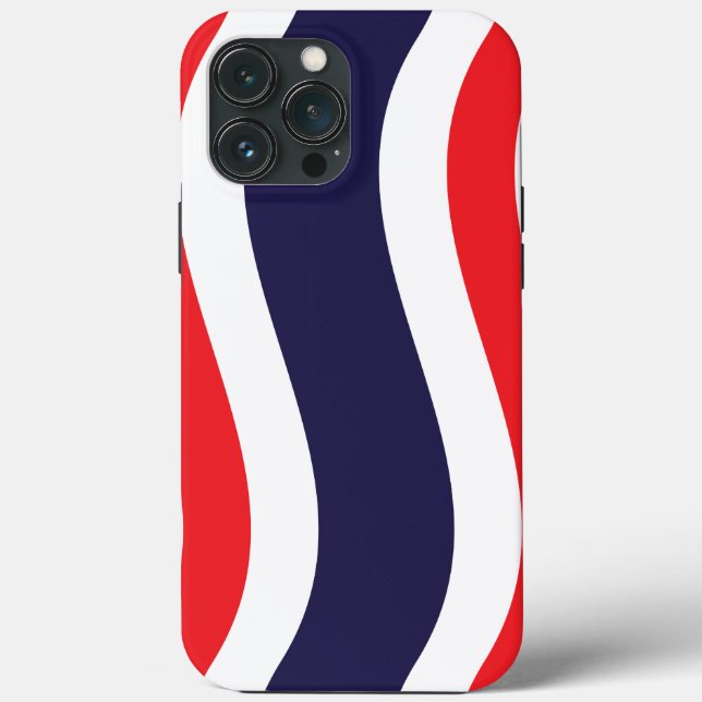 Thai Flag Wave Case-Mate iPhone Case (Back)