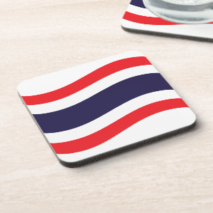 Thai Flag Wave Coaster