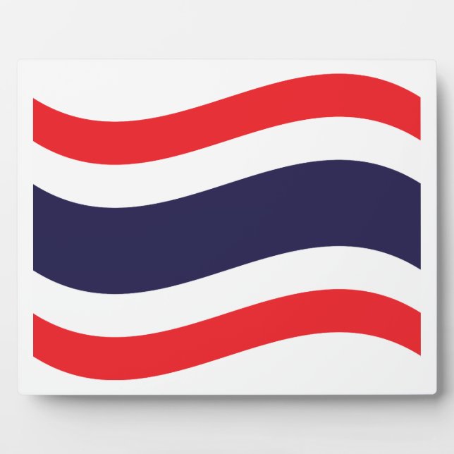 Thai Flag Wave Plaque (Front)
