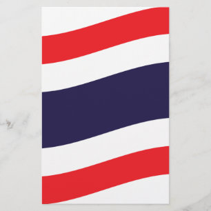 Thai Flag Wave Stationery