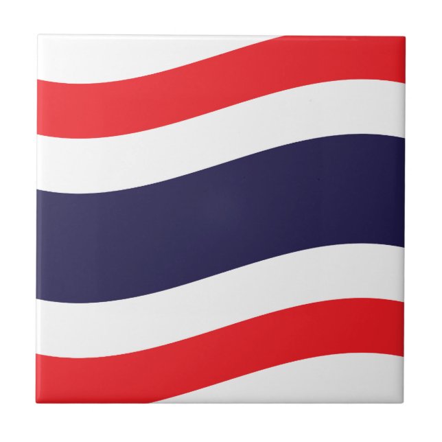 Thai Flag Wave Tile (Front)