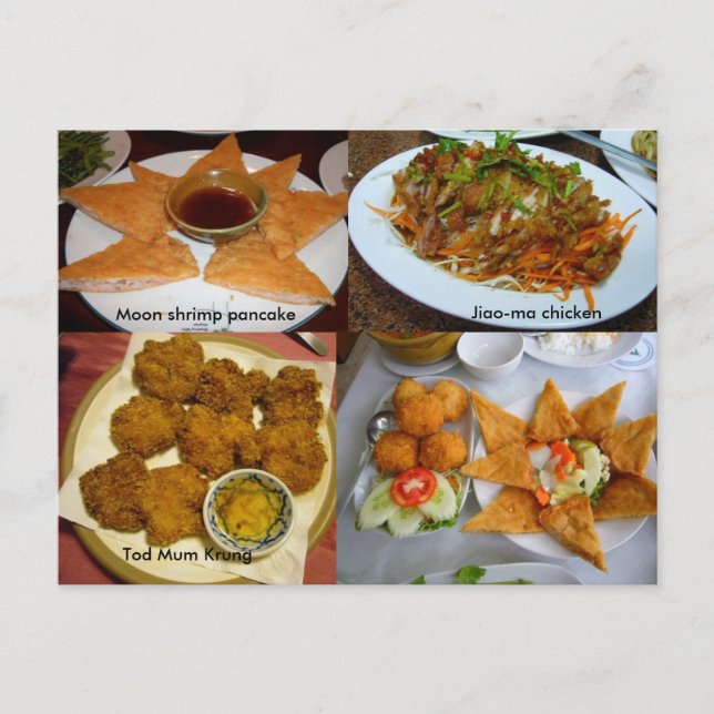 Thai food postcard (Front)