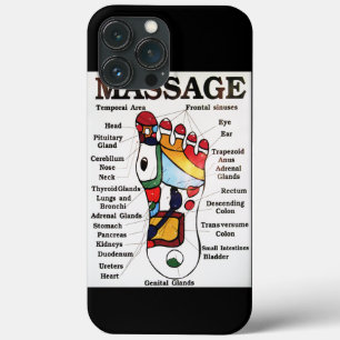 Thai Foot Massage ~ Reflexology map iPhone 13 Pro Max Case