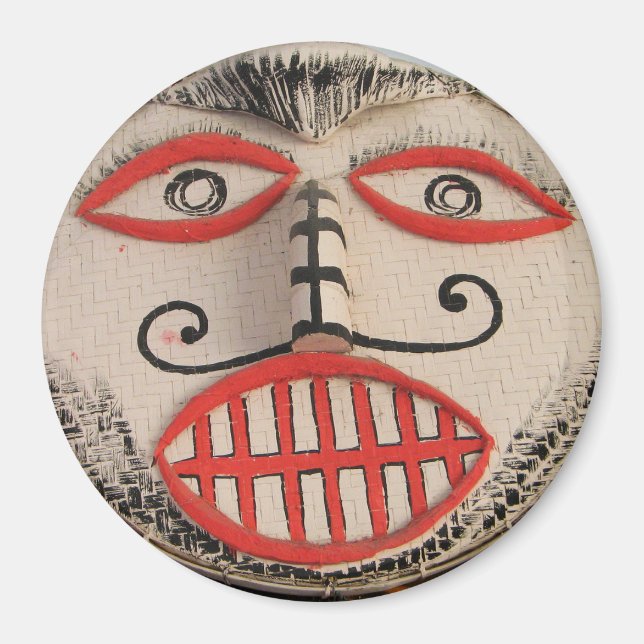 Thai Ghost Face, Phi Ta Khon Mask Festival, Loei Magnet (Front)