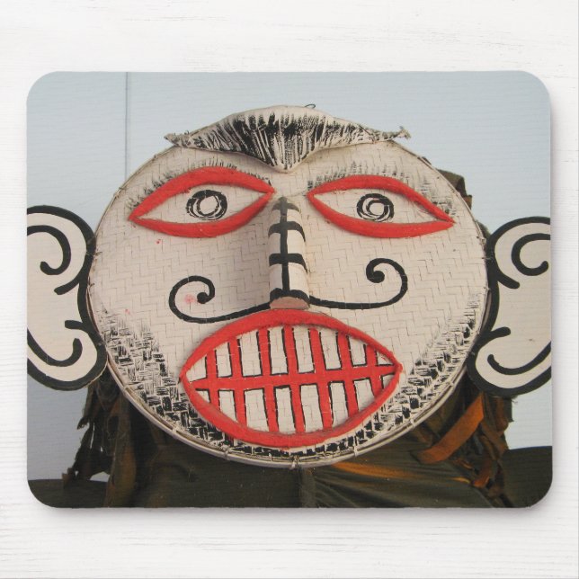 Thai Ghost Face, Phi Ta Khon Mask Festival, Loei Mouse Pad (Front)