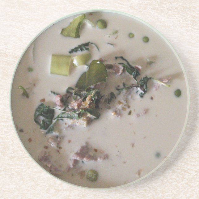 Thai Green Curry [แกงเขียวหวาน] ... Asian Food Coaster (Front)
