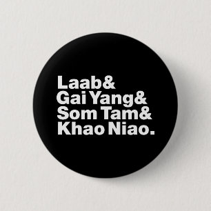 Thai Isaan Street Food 6 Cm Round Badge