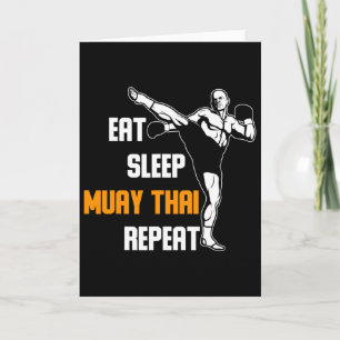 Thai Kickboxing Martial Arts Fighter Gift Muay Tha Card