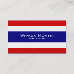 Thai Lessons / Siamese Teacher Business Card