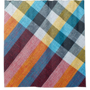 Thai Loincloth: Closeup Fabric Texture. Shower Curtain