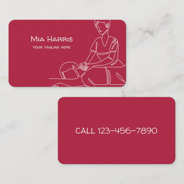 Thai Massage  Business Card (Front/Back)