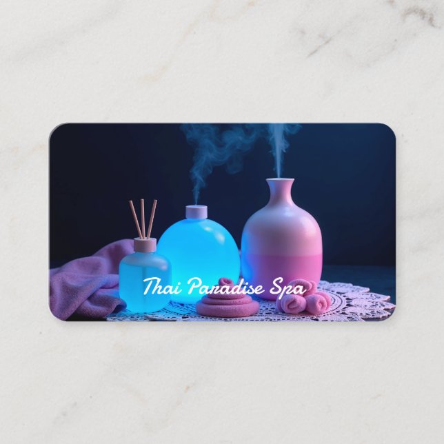 Thai Massage Neon Business Card (Front)