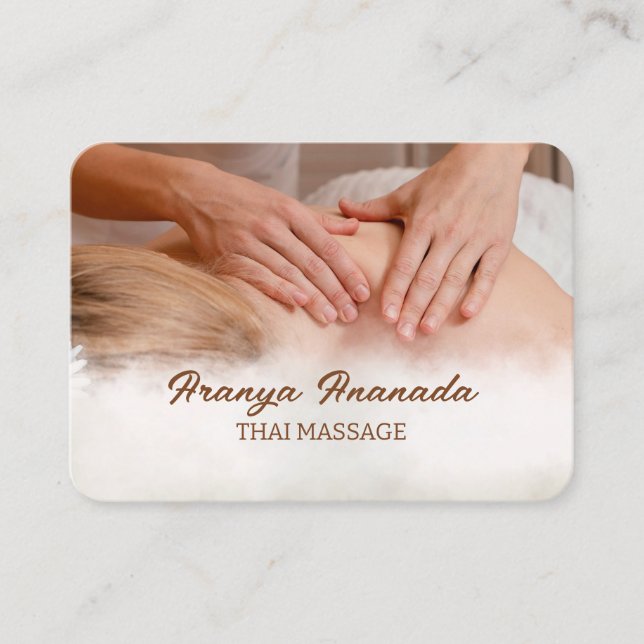 Thai Massage Spa Business Card (Front)