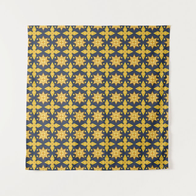Thai Ornamental Pattern Backgroundabstract, ancien Tapestry (Front)