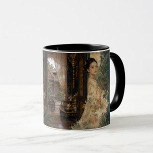 Thai Palace Lotus Mug Art Print