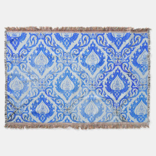 Thai pattern: ceramic tiled church. throw blanket