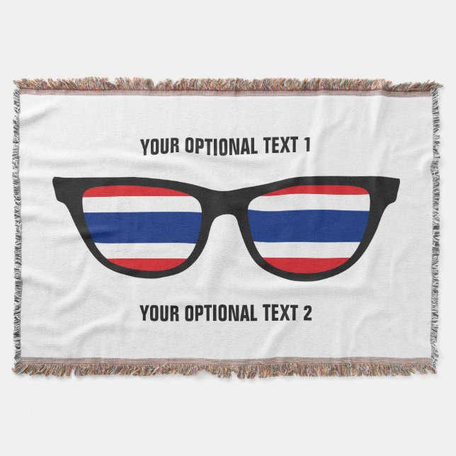 Thai Shades custom throw blanket (Front)