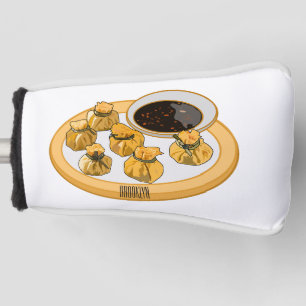 Thai shrimp purse cartoon illustration golf head cover