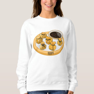 Thai shrimp purse cartoon illustration sweatshirt
