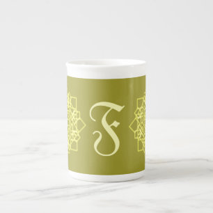 thai square pattern of modern graphic design style bone china mug