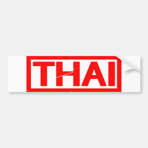 Thai Stamp Bumper Sticker