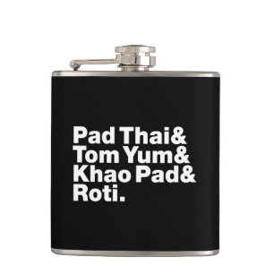 Thai Street Food Hip Flask