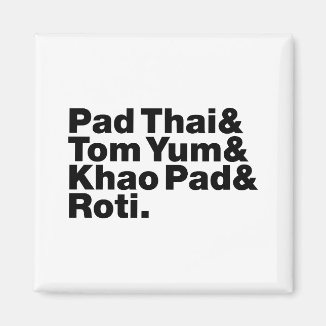 Thai Street Food Magnet (Front)